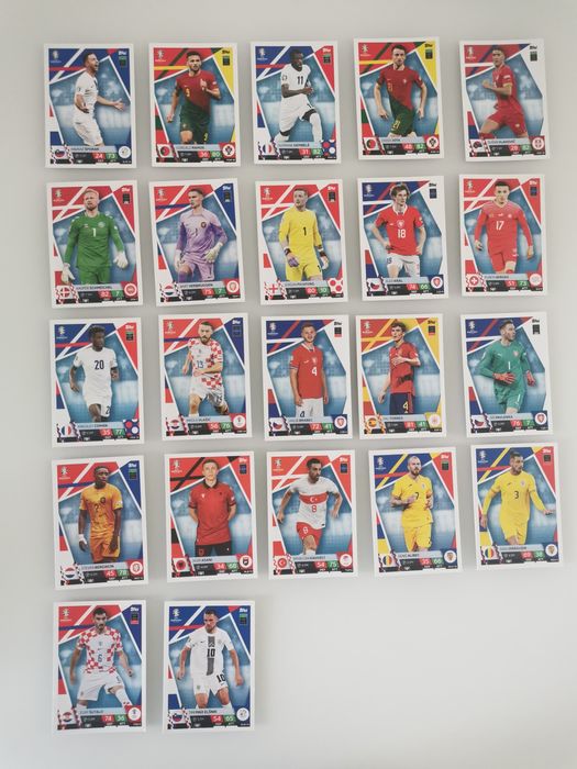 Karty piłkarskie Euro 2024,Fifa 365,Champions Leaque,Top Class,70 szt.