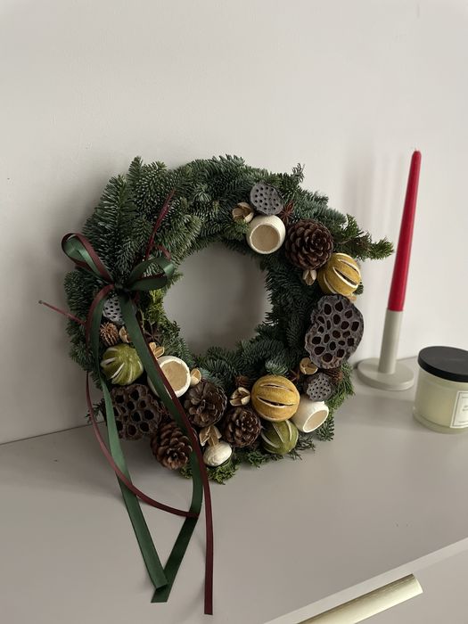 Wianek świąteczny jodła nobilis