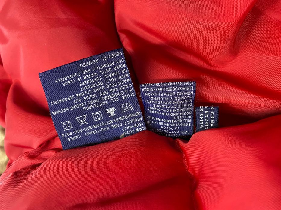 Zimowa kurtka puchowa Tommy hilfiger vintage 90s