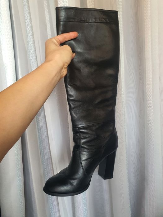 Чоботи високі шкіра, сапоги