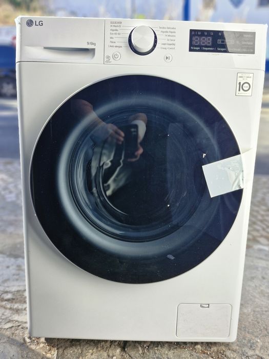 Máquina de lavar e secar roupa  lg 9kg/6kg
