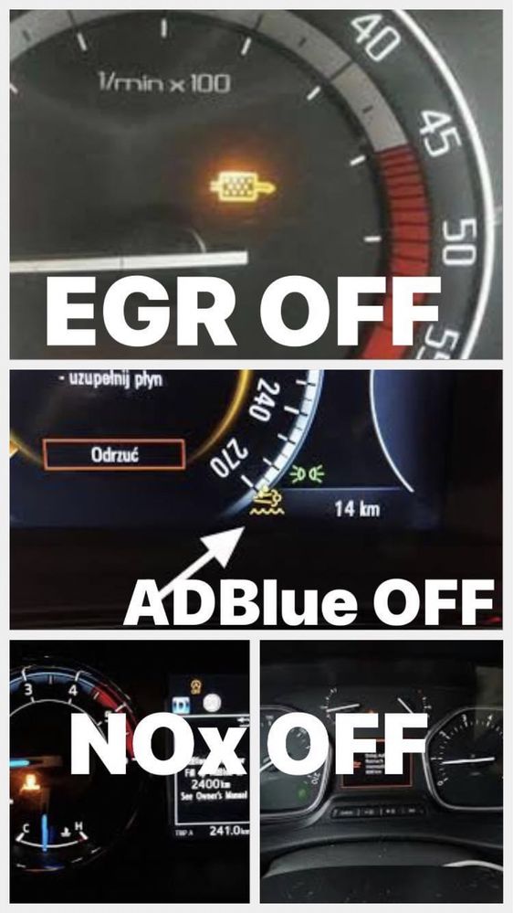 Wyłączenie usunięcie ADBlue DPF EGR SCR NOx  Lublin Puławy dojeżdżamy