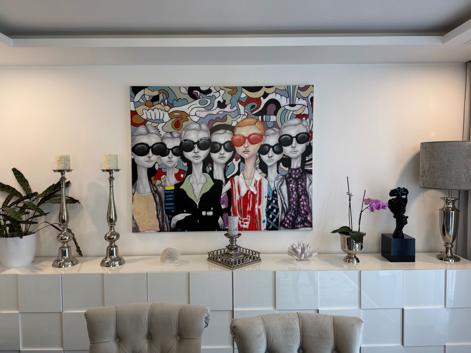 Obraz sunglasses kare design 120x150 cm