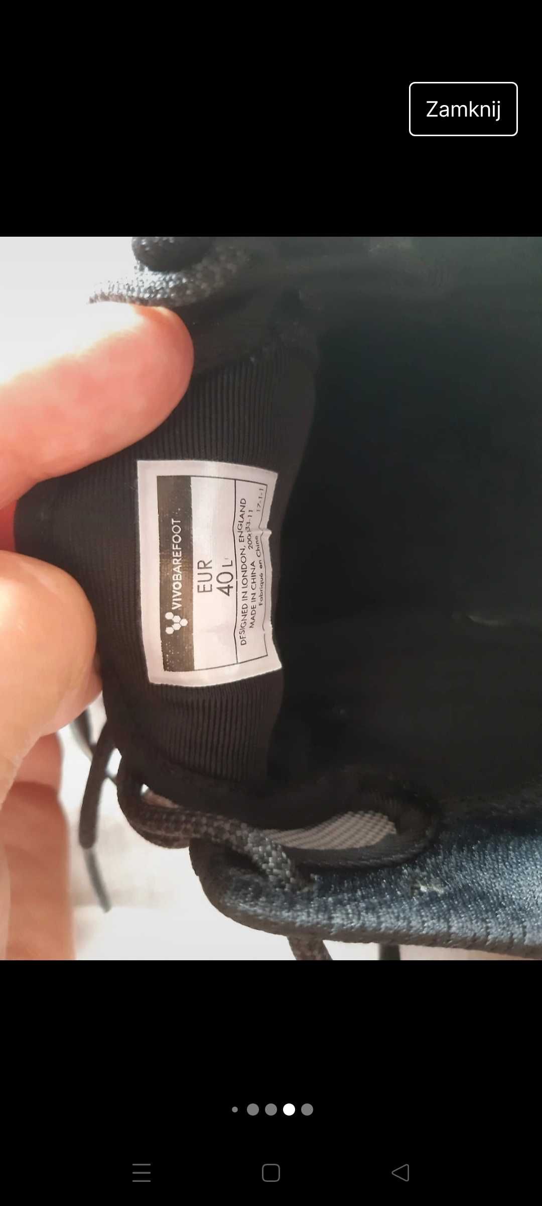 Buty do biegania sportowe ideał vivobarefoot motus