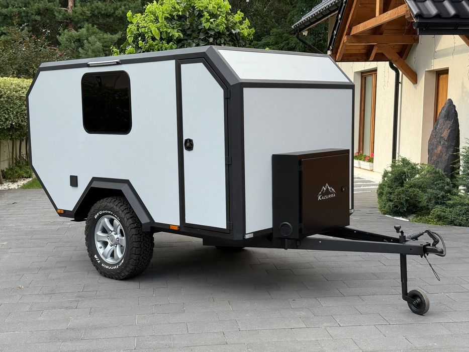 KAZURRA  Przyczepa Kempingowa Wyprawowa Terenowa OFF ROAD  LEKKA 545kg KAZURRA