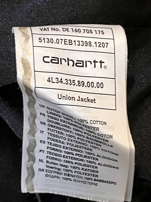 Куртка carhartt union jacket