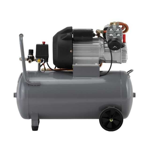 Компрессор 50 л, 3 кВт, 220 В, 10 атм, 420 л/мин INTERTOOL PT-0007