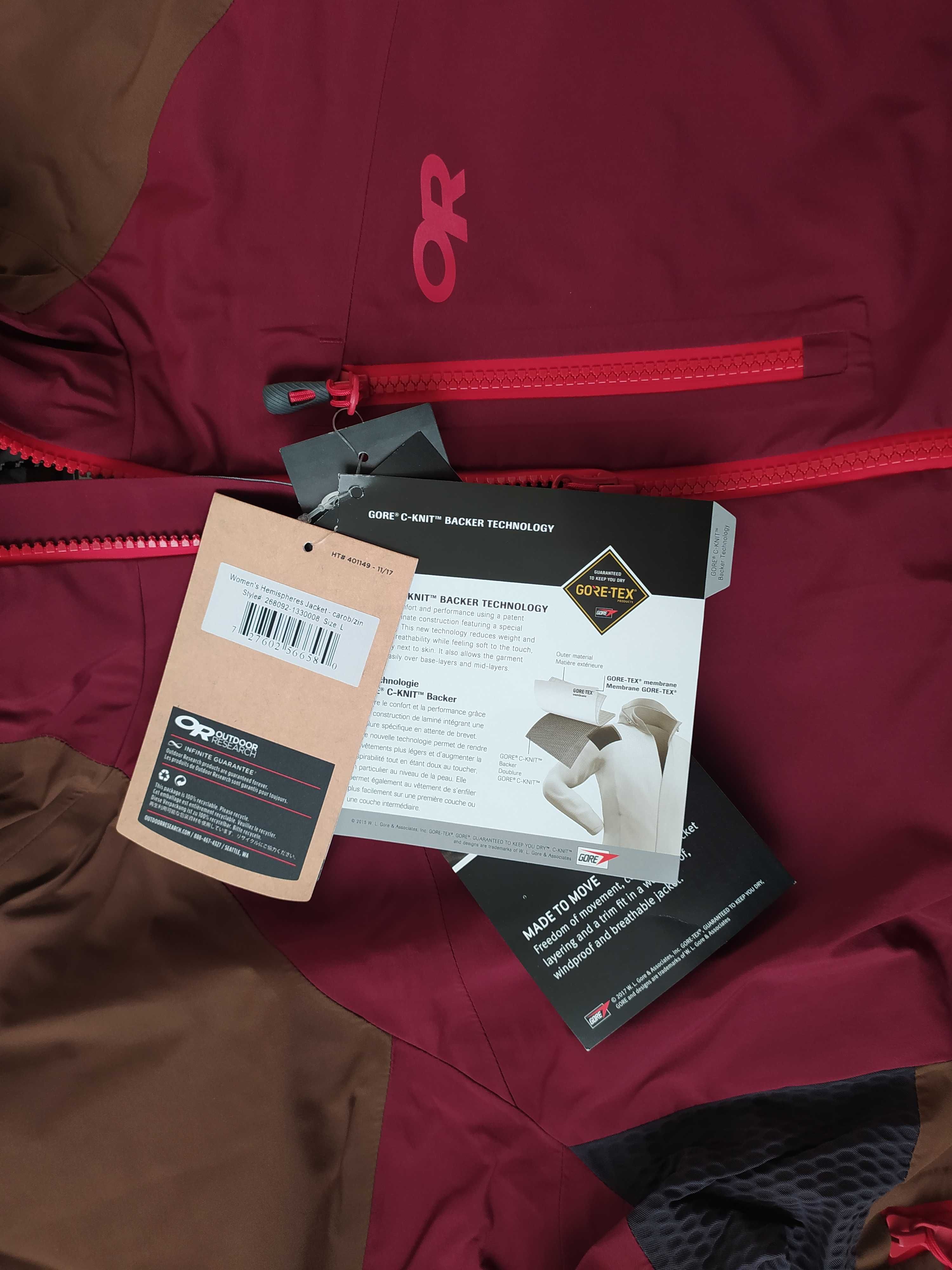 Топова трьохшарова мембрана Gore-Tex Outdoor Research Hemispheres