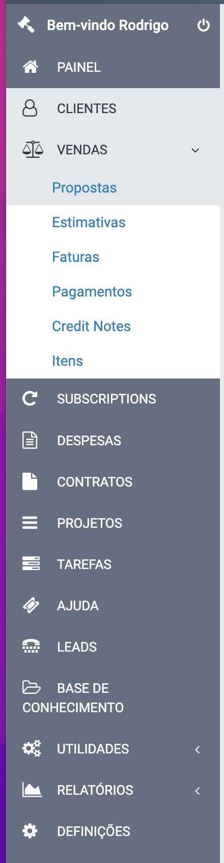 Sistema de Gestão ONLINE – CRM com Faturas e Clientes