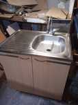 Продам тумбу с мойкой нержавейка 80*60,