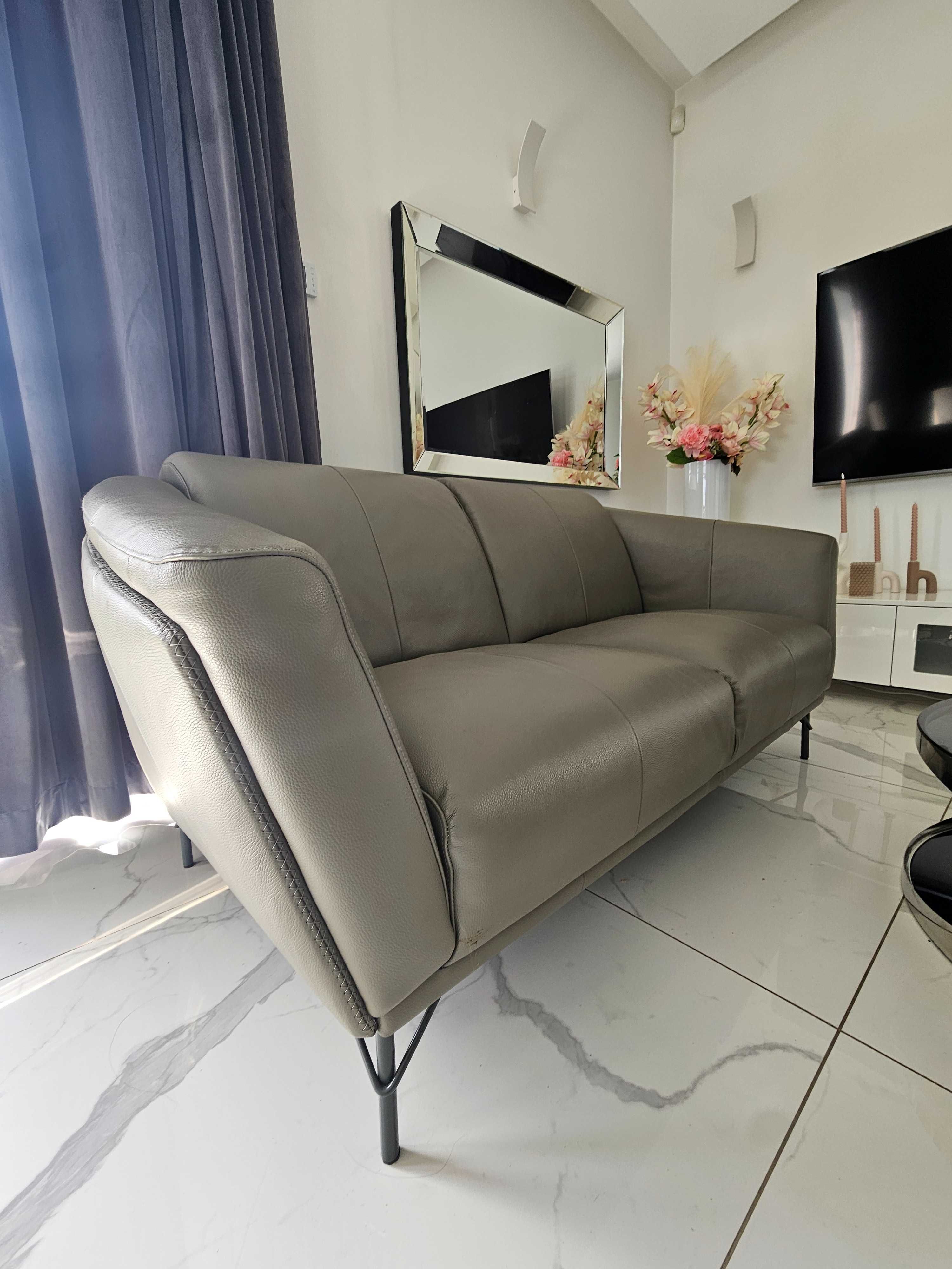 Kler sofa W184 szary zestaw