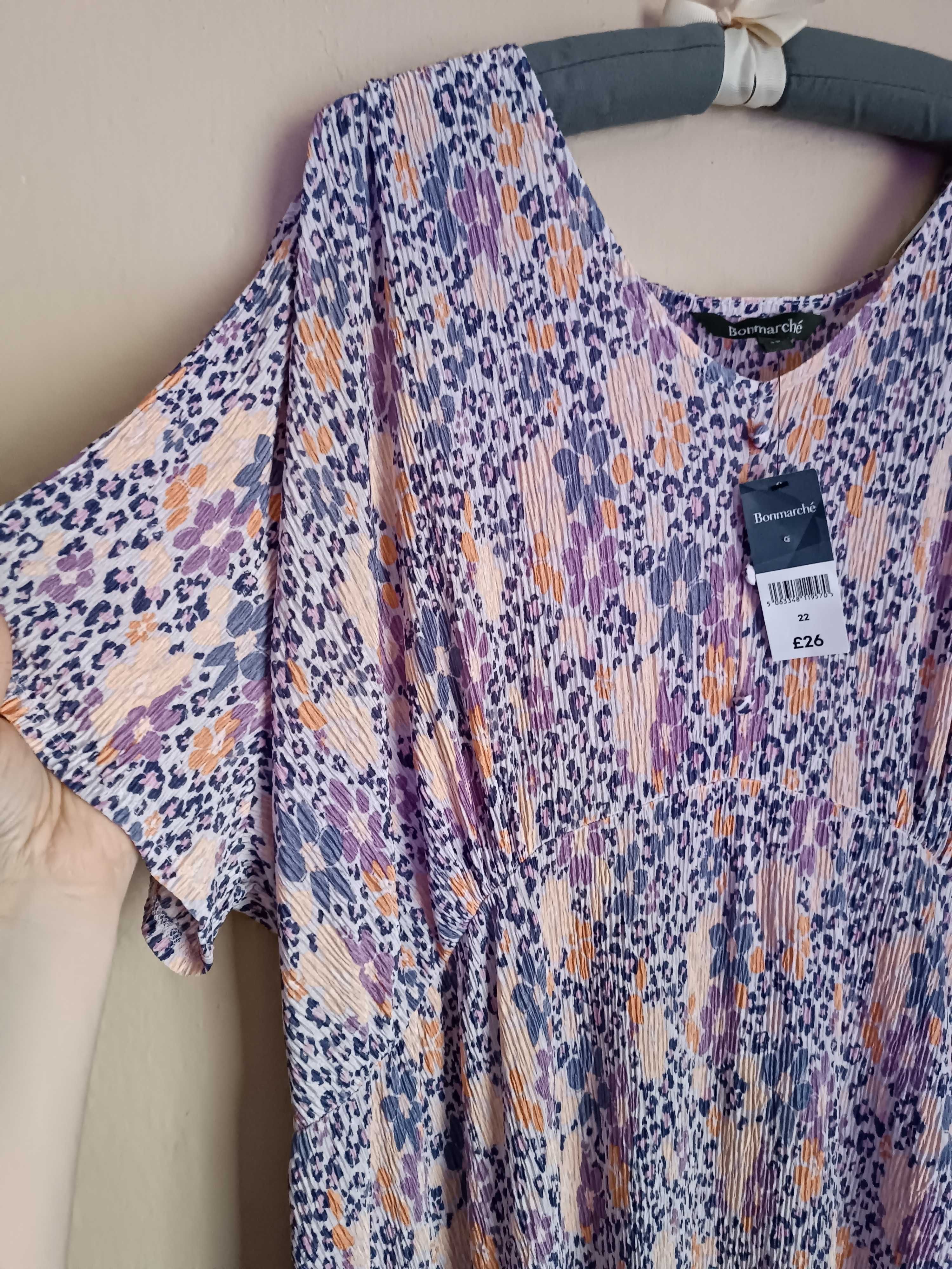 NOWA Długa sukienka plus size 50 Bonmarche