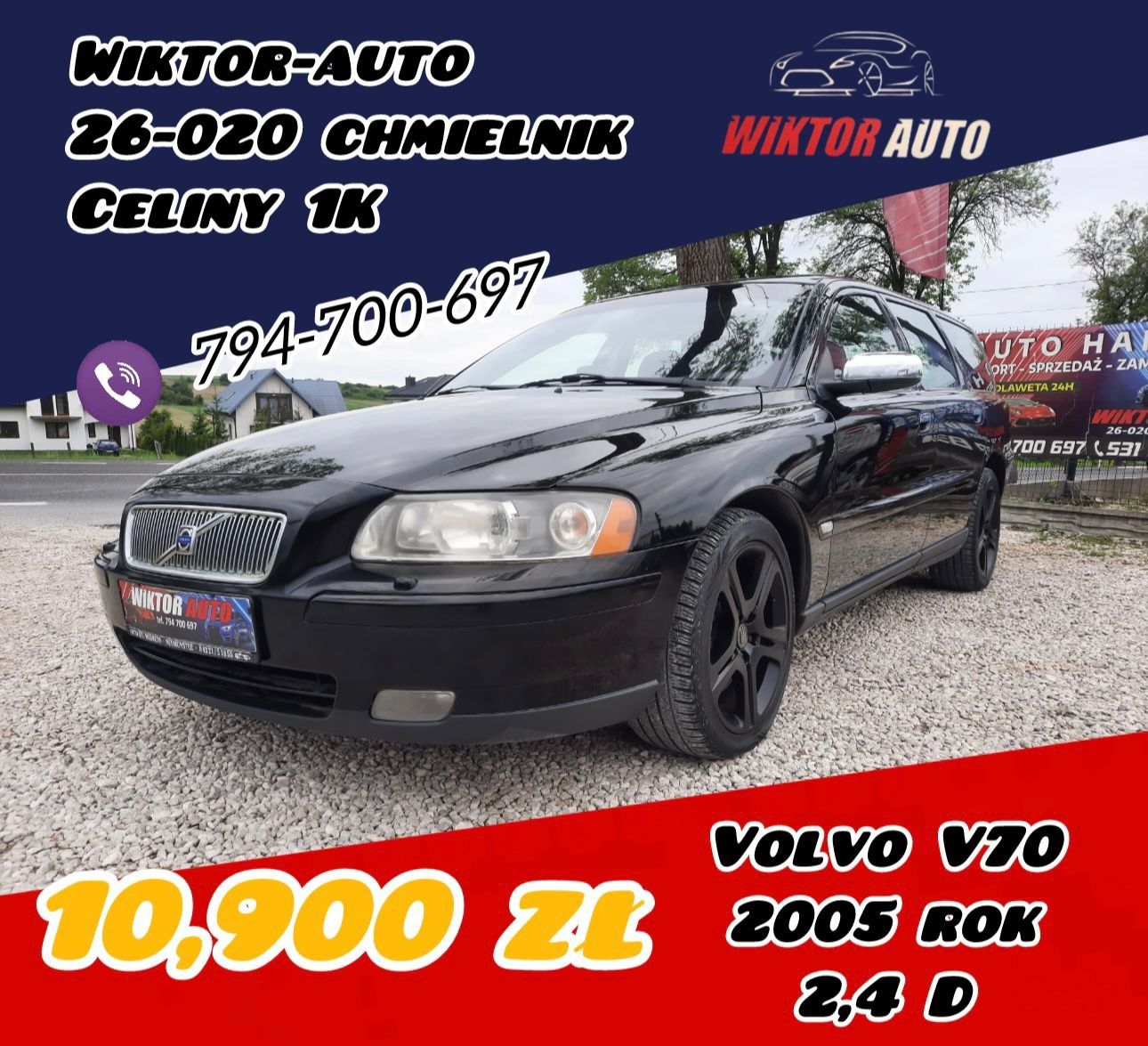 Volvo V70*2005 rok*2,4 D*Automat*Skóra*Po opłatach*Raty