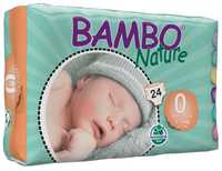 Fraldas Bambo Nature T0 - caixa completa com oferta de toalhitas