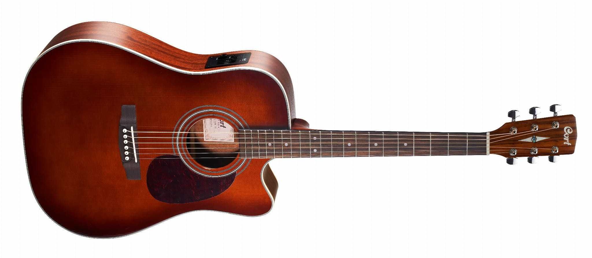 Cort MR500E BR gitara elektro akustyczna MR500 E - lity świerkowy top