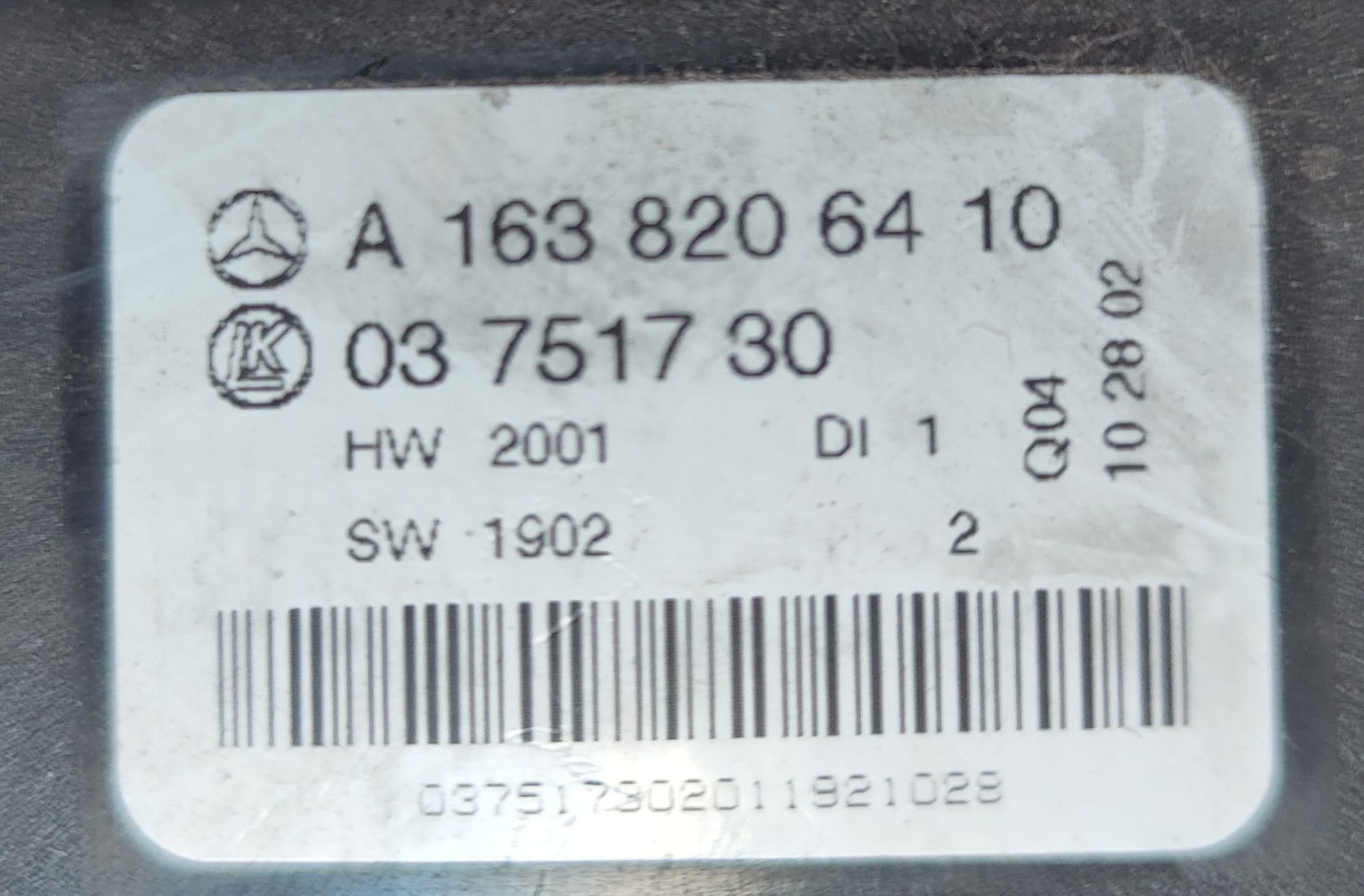 Mercedes ML W163 panel przełącznik szyb