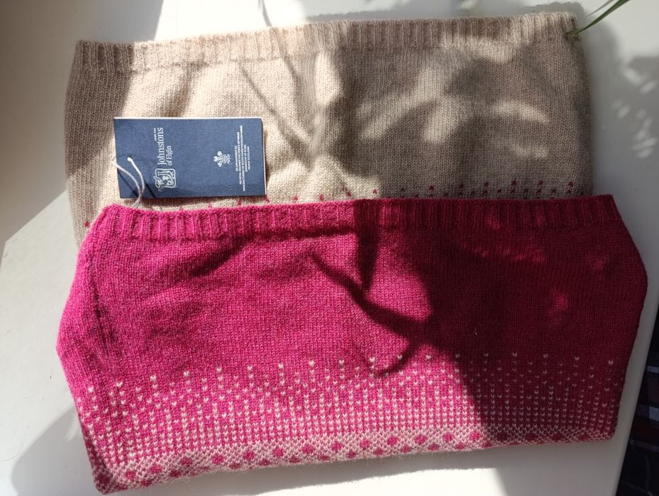 Жіночий кашеміровий снуд Johnstons of Elgin x loro piana баф/cashmere