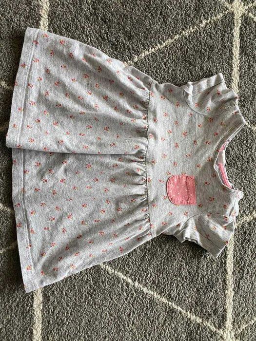 Śliczna bawełniana sukieneczka firmy H&M, rozmiar 74