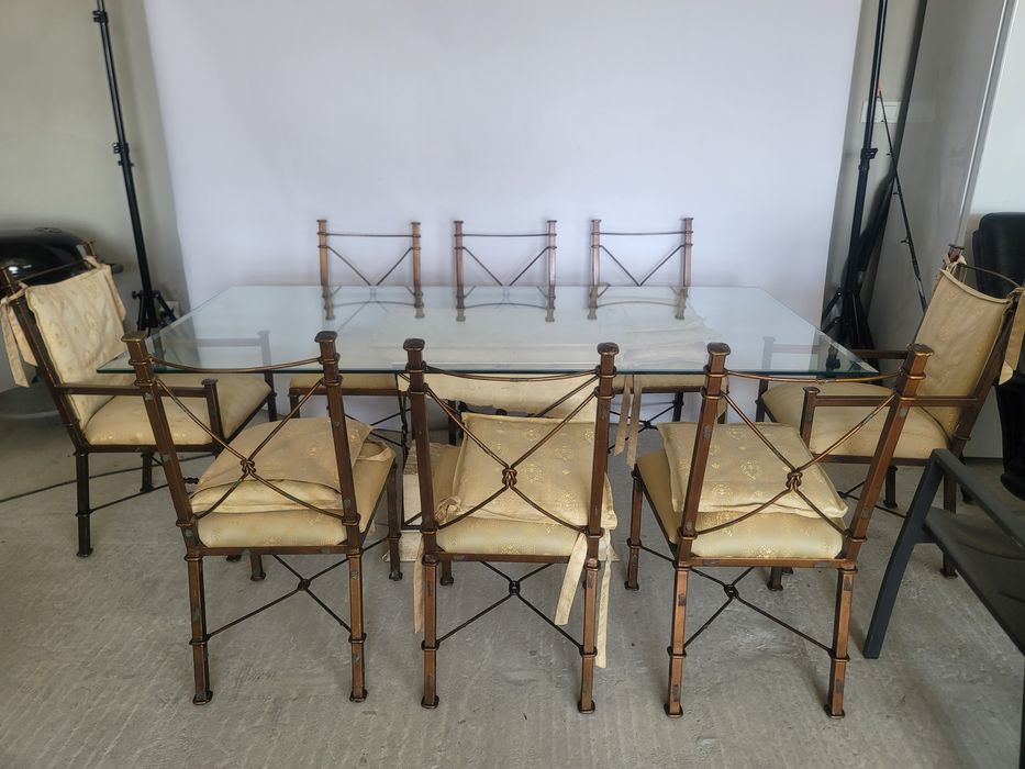 Stół z Krzesłami TARASOWY Jadalnia Nowoczesny Unikatowy