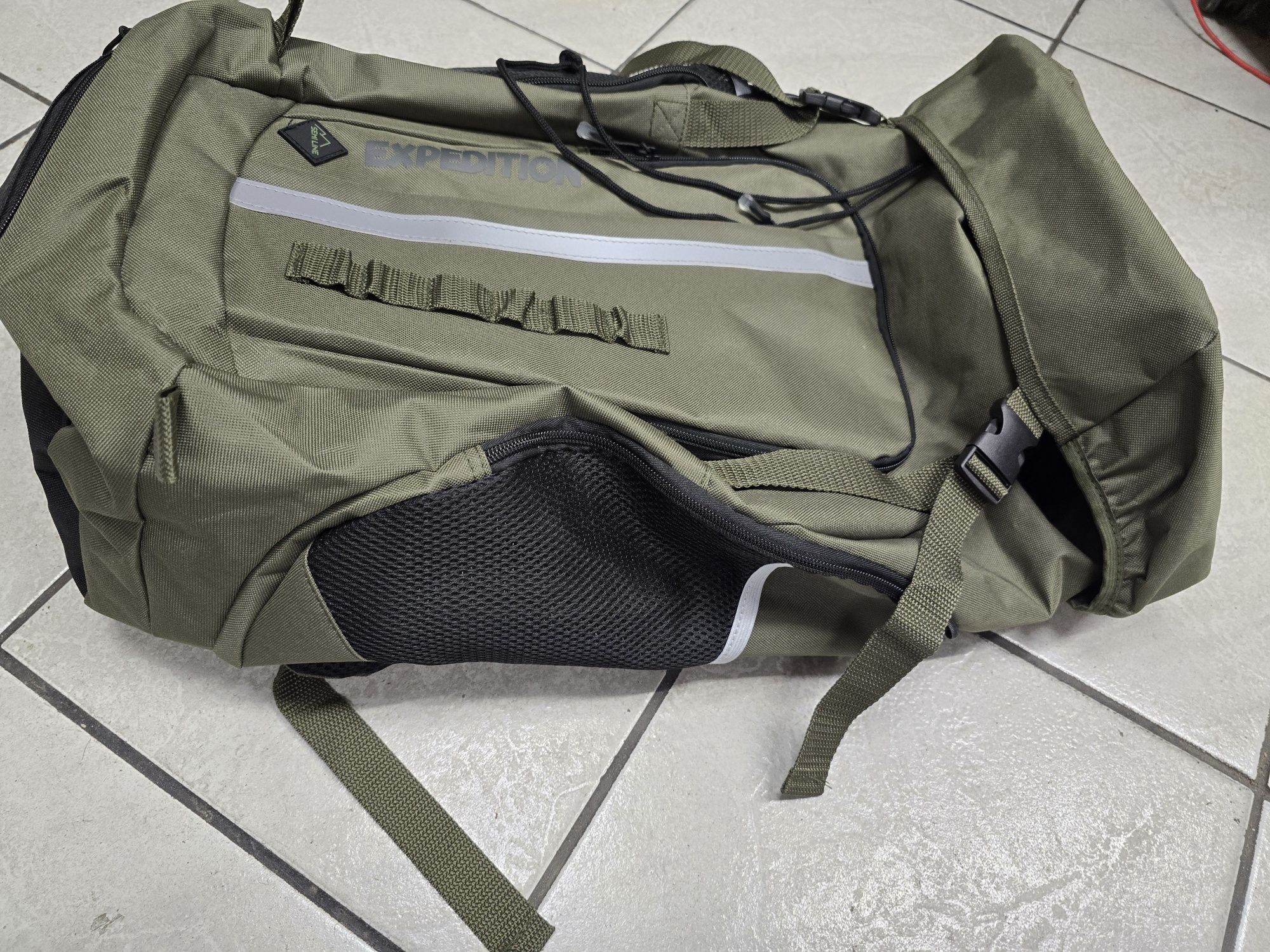 Semiline Expedition  plecak podróżny Soumaila khaki 55 x 33 x 24cm