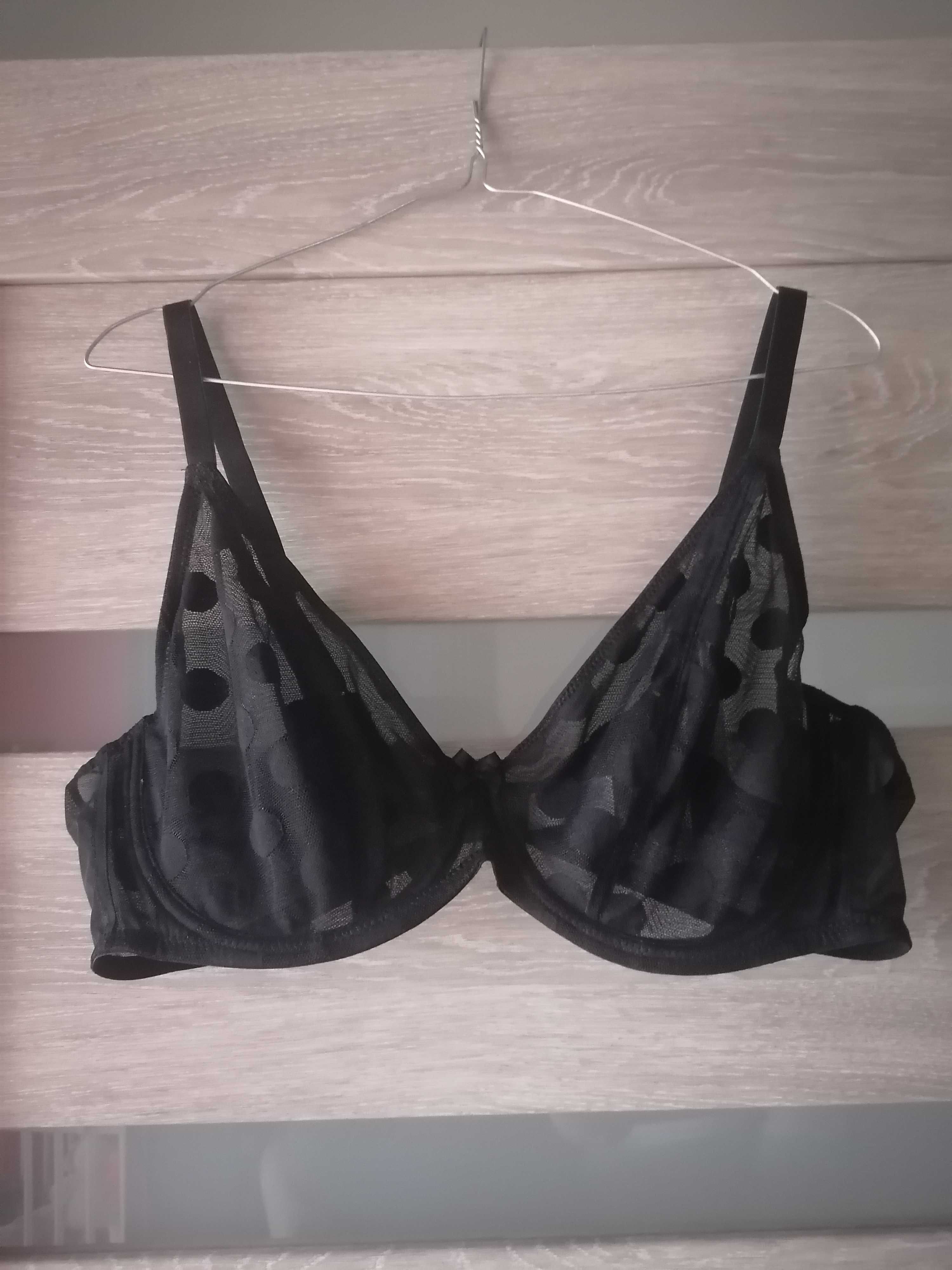 Nowy biustonosz miękki przeźroczysty plus size 90E