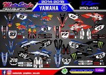 Наклейки Yamaha YZF YZ WR WRF DT XTR XTX XT TTR 125 250 450 660