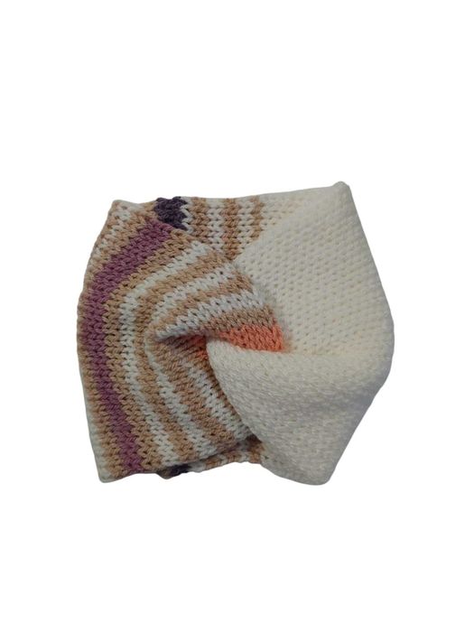 Opaska Handmade, turban Węzeł Dwuwarstwowa Zimowa szeroka PODWÓJNA,