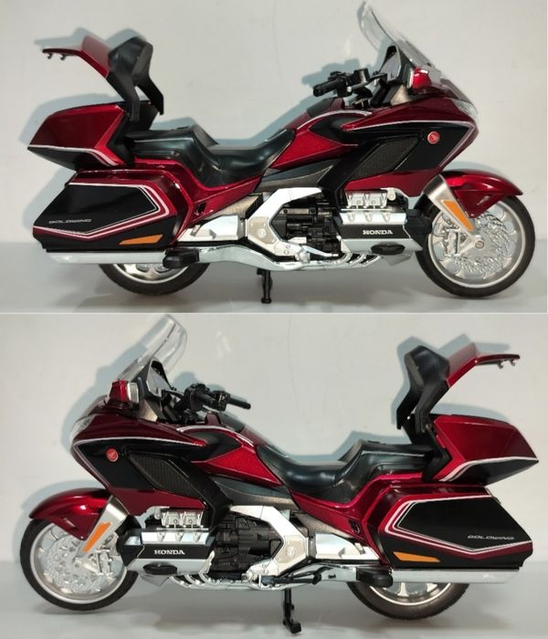 HONDA Gold Wing GL1800 модель мотоцикла 1:11 звук свет металл