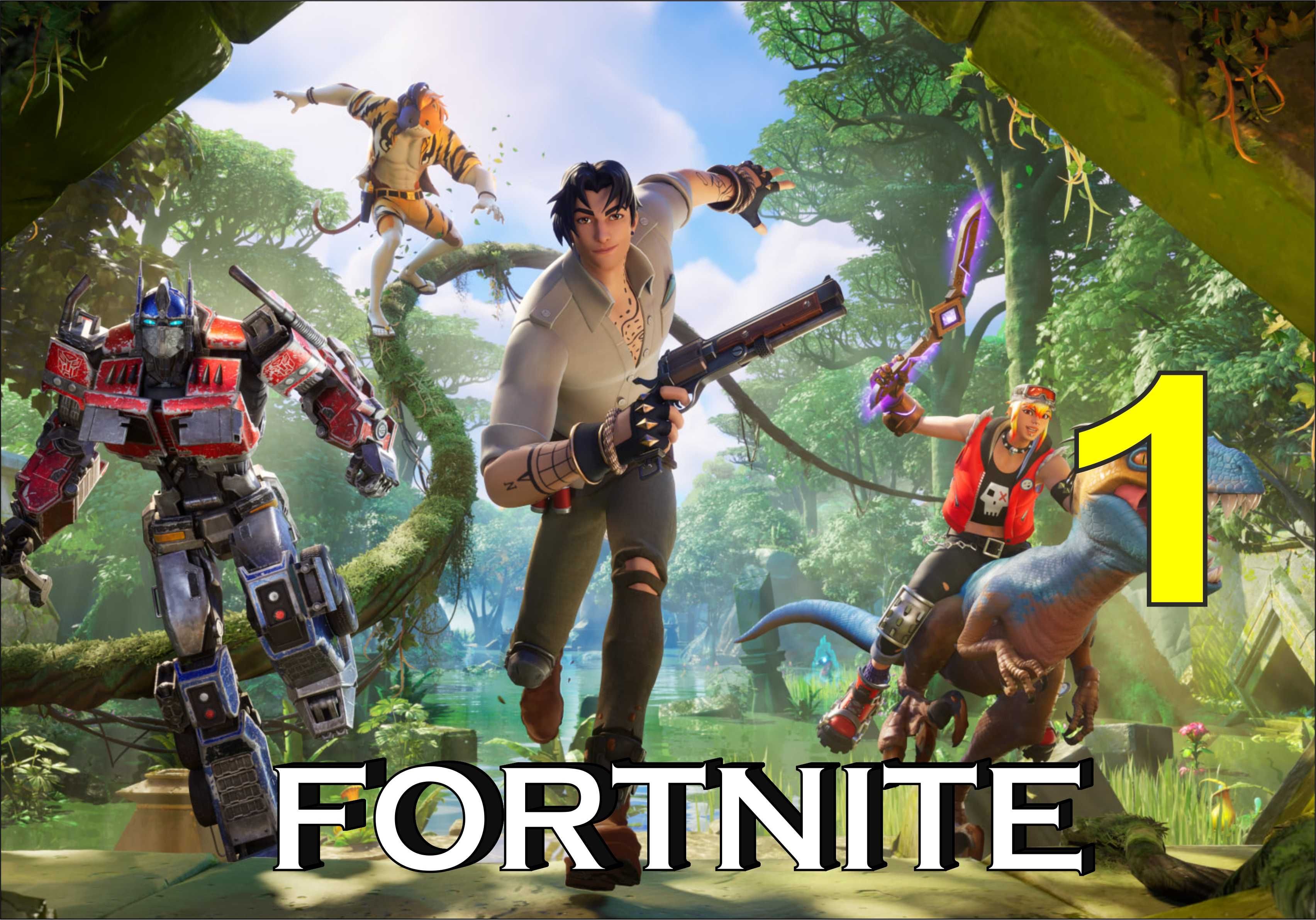 Opłatki na tort FORTNITE A4 Pan Opłatek