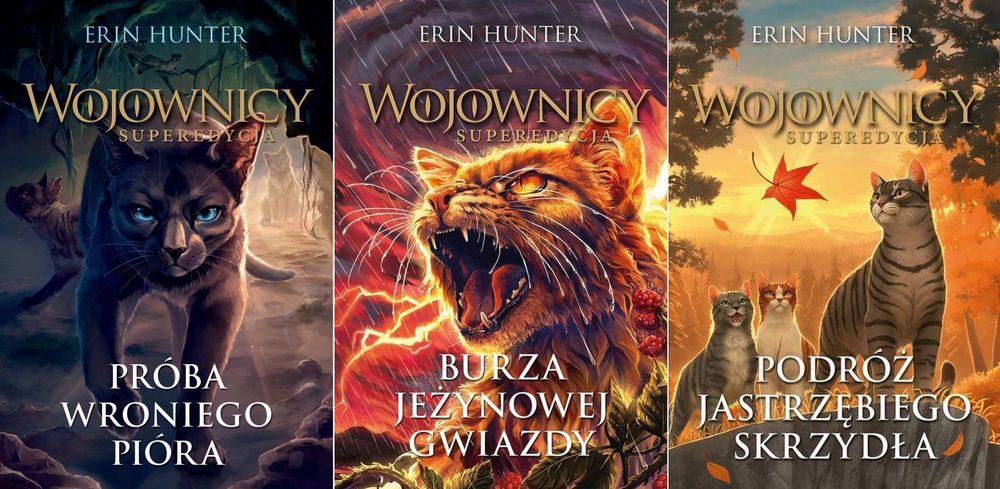 Wojownicy Superedycja Tomy 7-9 Erin Hunter