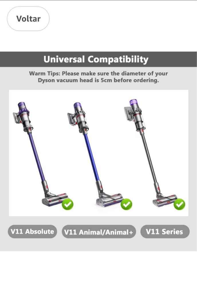 Escova de rolo V11 compativel Dyson