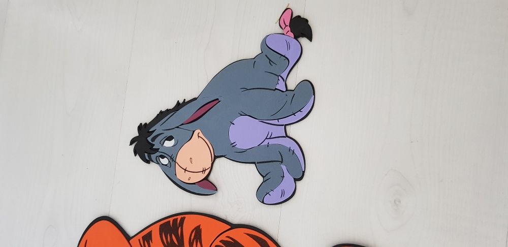 Zestaw Kubuś Puchatek Tygrsek Prosieczek Klapouchy  naklejki ścienne