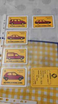 Renault Calendários 5 de 1992 e 1 de 1988 Açorlanda Angra do Heroísmo