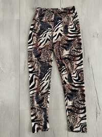 Legginsy zebra panterka L/XL