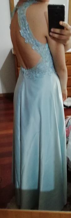 Vestido de Cerimônia de cetim ( com OFERTA)
