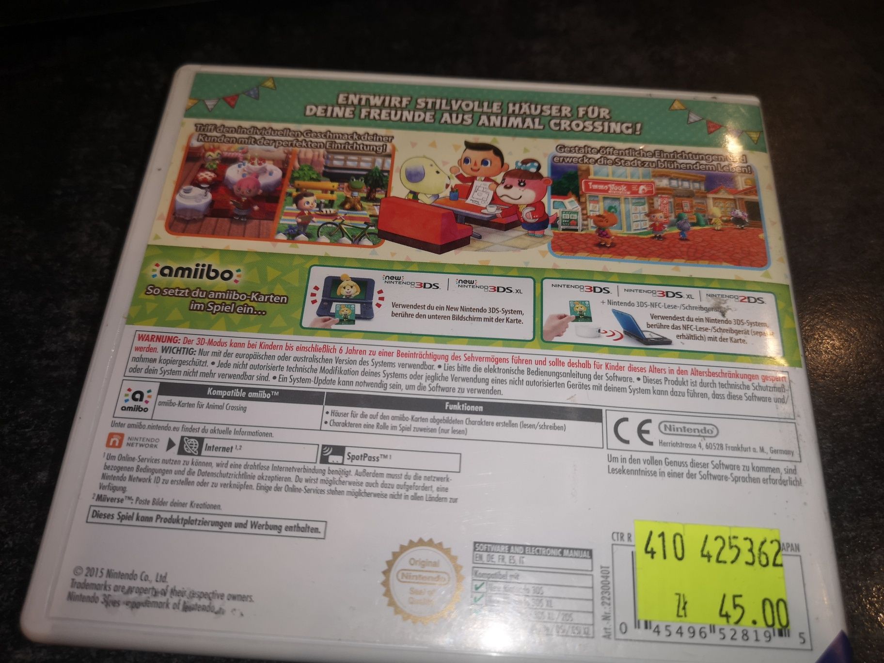 Animal Crossing Happy Home Designer 3DS 2DS Nintendo gra ANG SKLEP