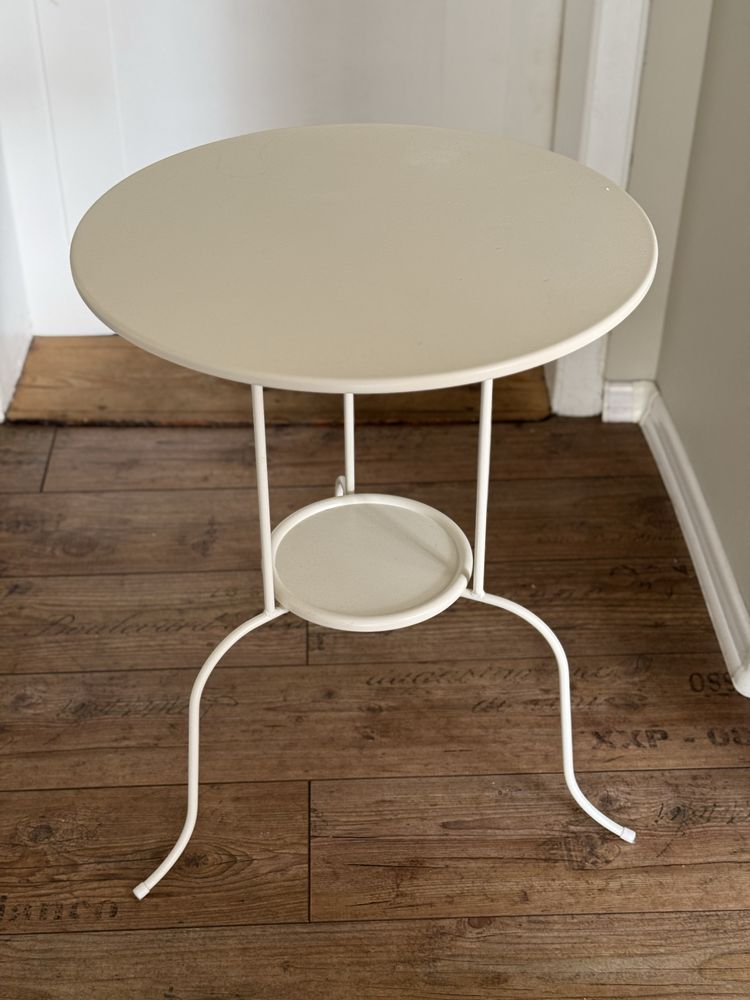 Stolik Ikea okragły metalowy