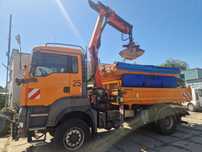 MAN 2007r.  HDS Palfinger piaskarka pług wywrotka