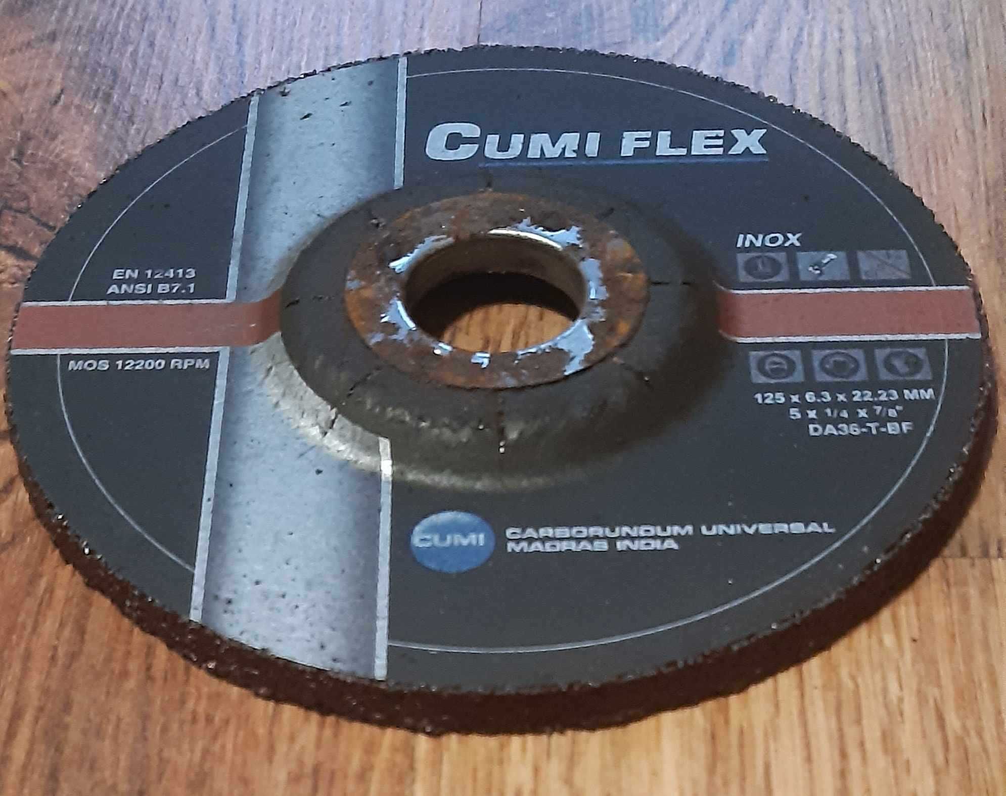 Tarcza do szlifowania metalu CUMI FLEX 125x6.3x22.23mm