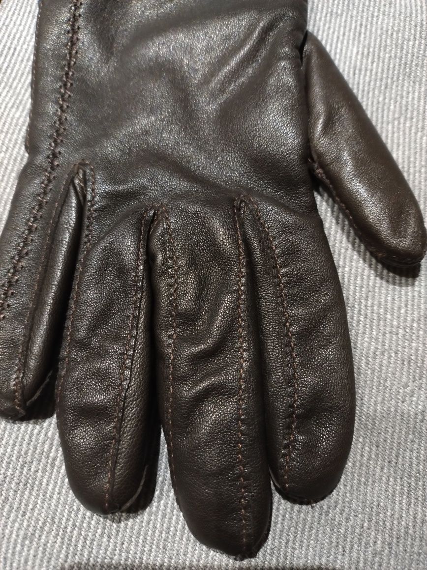 Nowe rękawiczki damskie ze skóry naturalnej rozmiar S/M