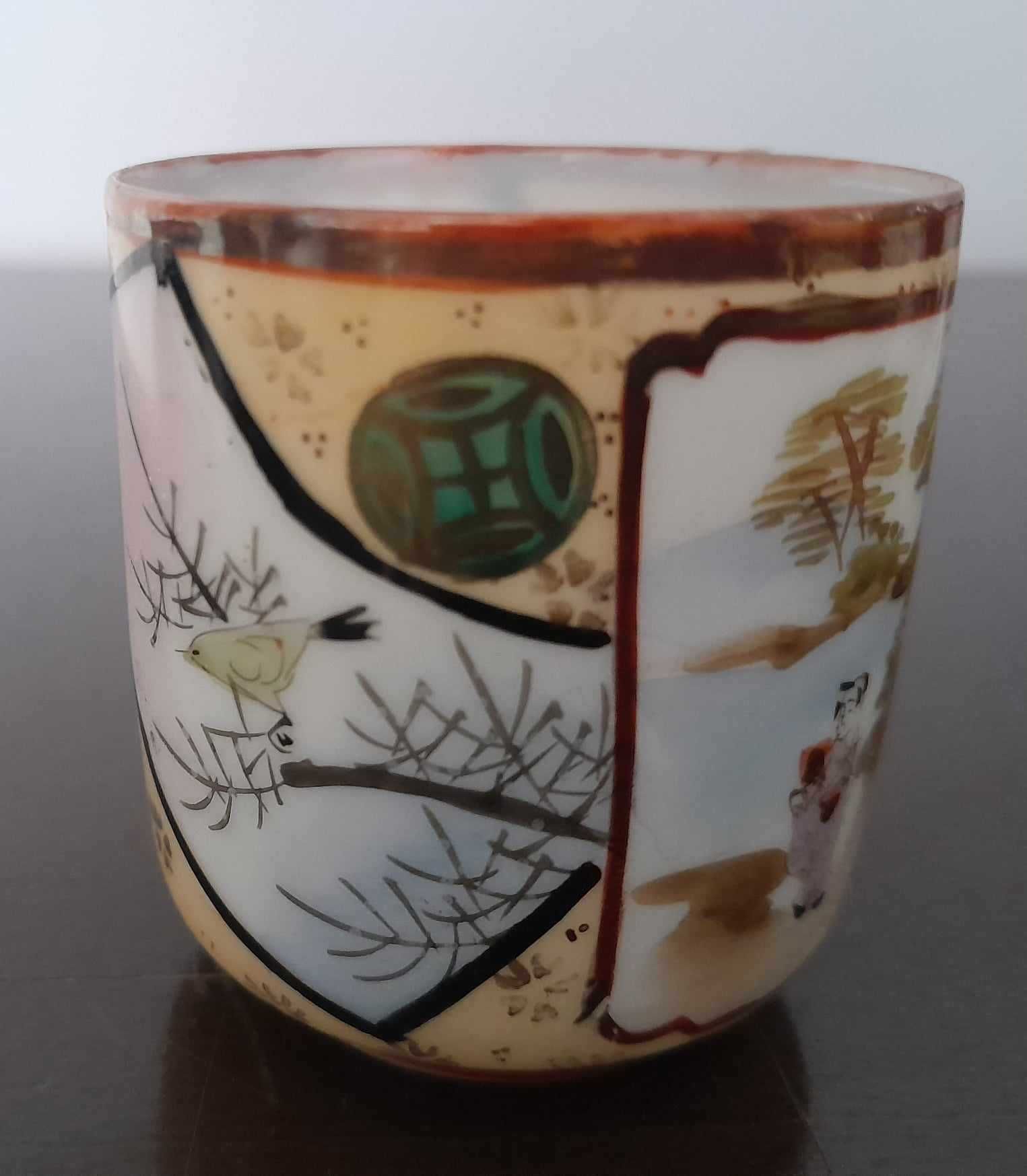 3 chávenas de café porcelana Japonesa - Casca d'Ovo