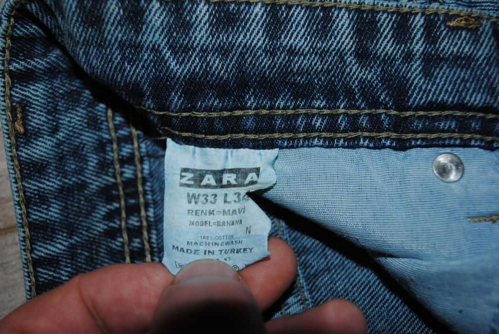 Джинси жіночі Zara бойфренди W 33 L 34 банани .