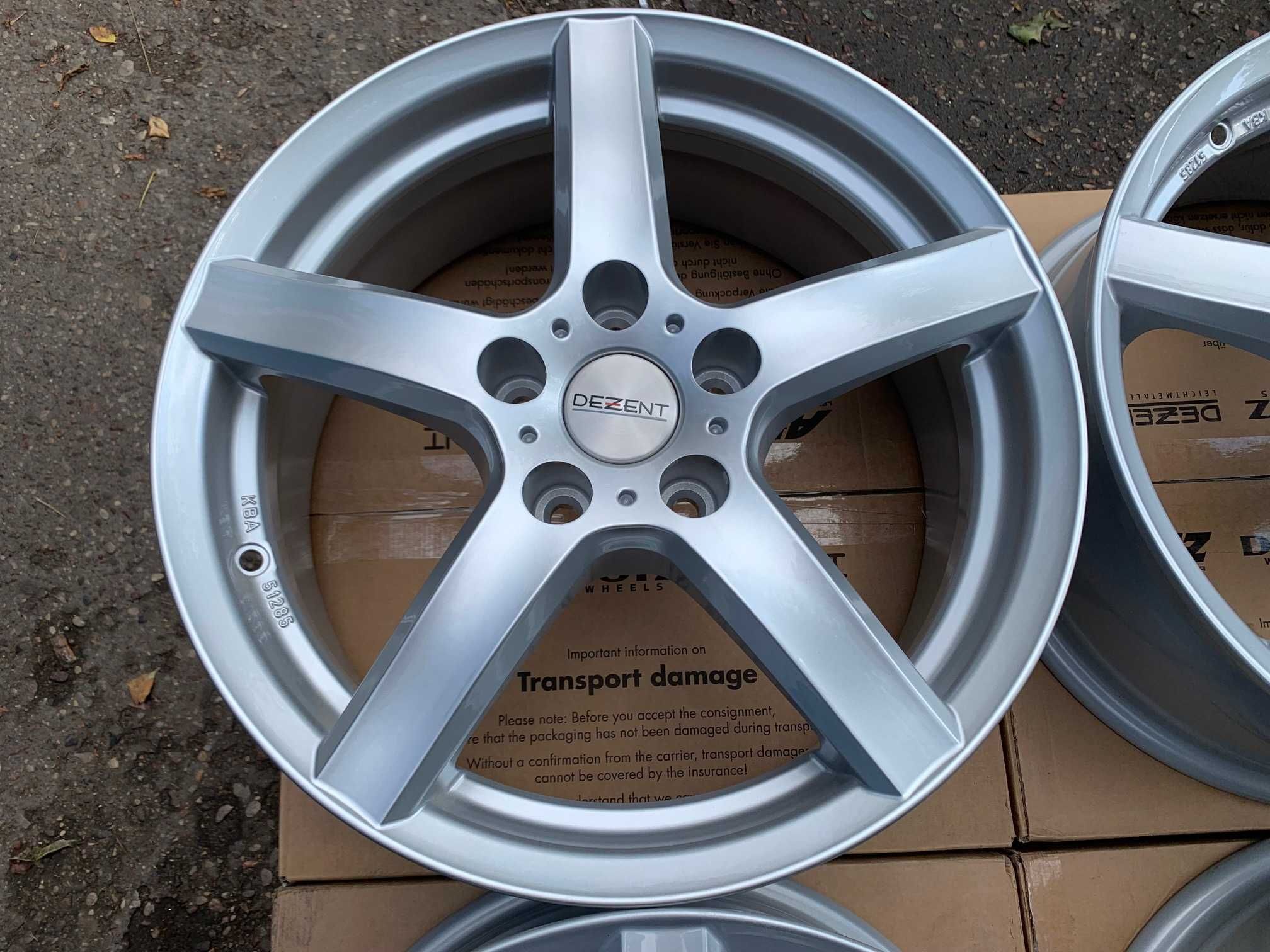 4x felgi DEZENT TY silver 17" roz 5x114,3 ET40 TOYOTA KIA NISSAN LEXUS