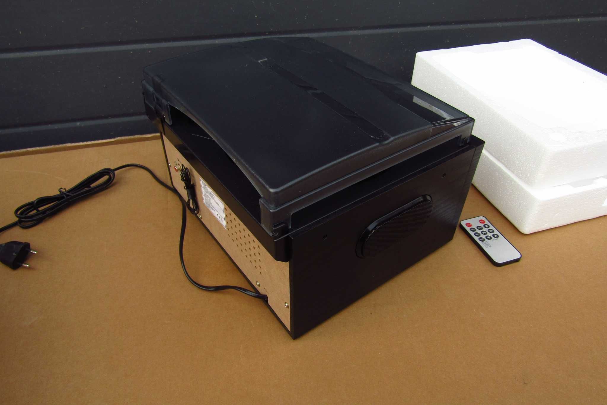 Odtwarzacz JORLAI RETRO Gramofon CD/Kaseta Radio FM/AM Bluetooth