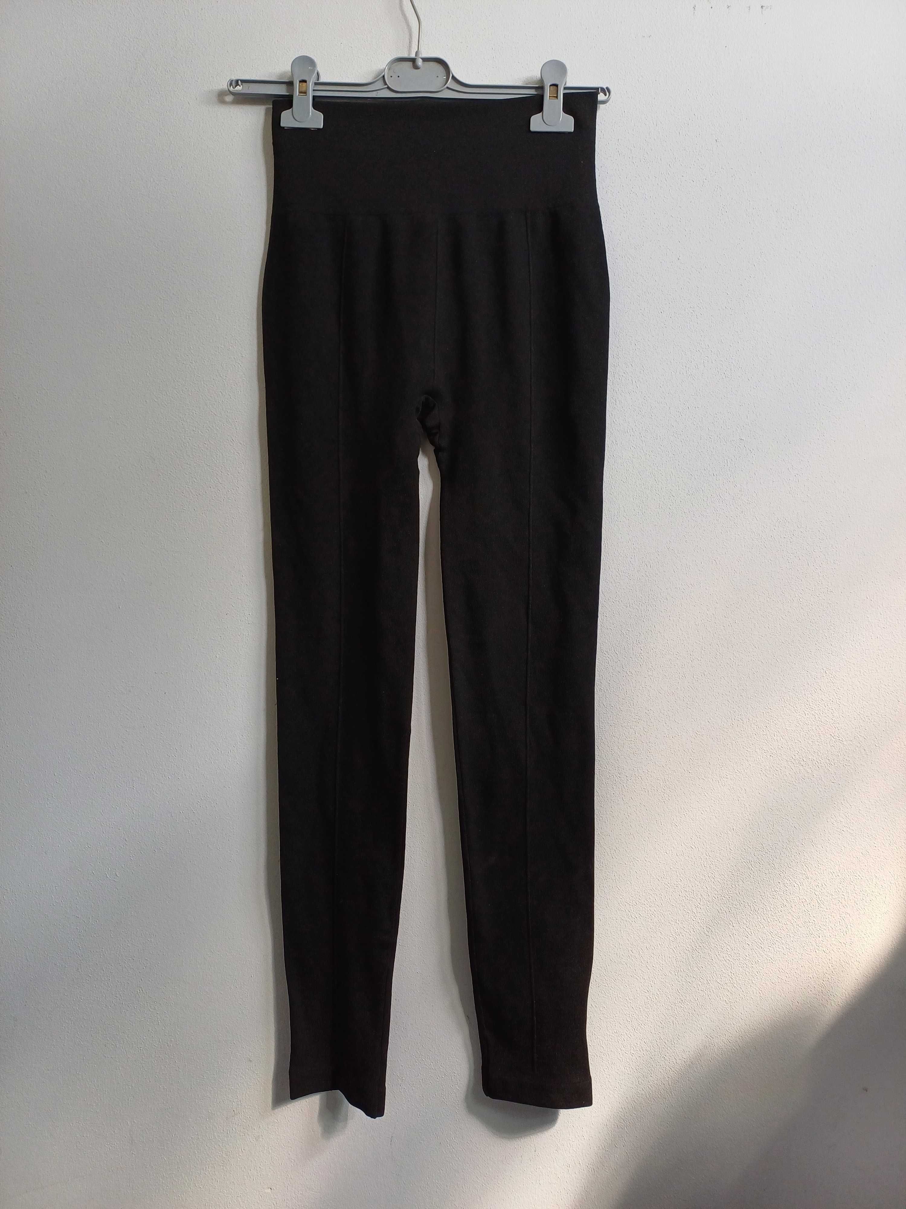 Legginsy damskie czarne r. M