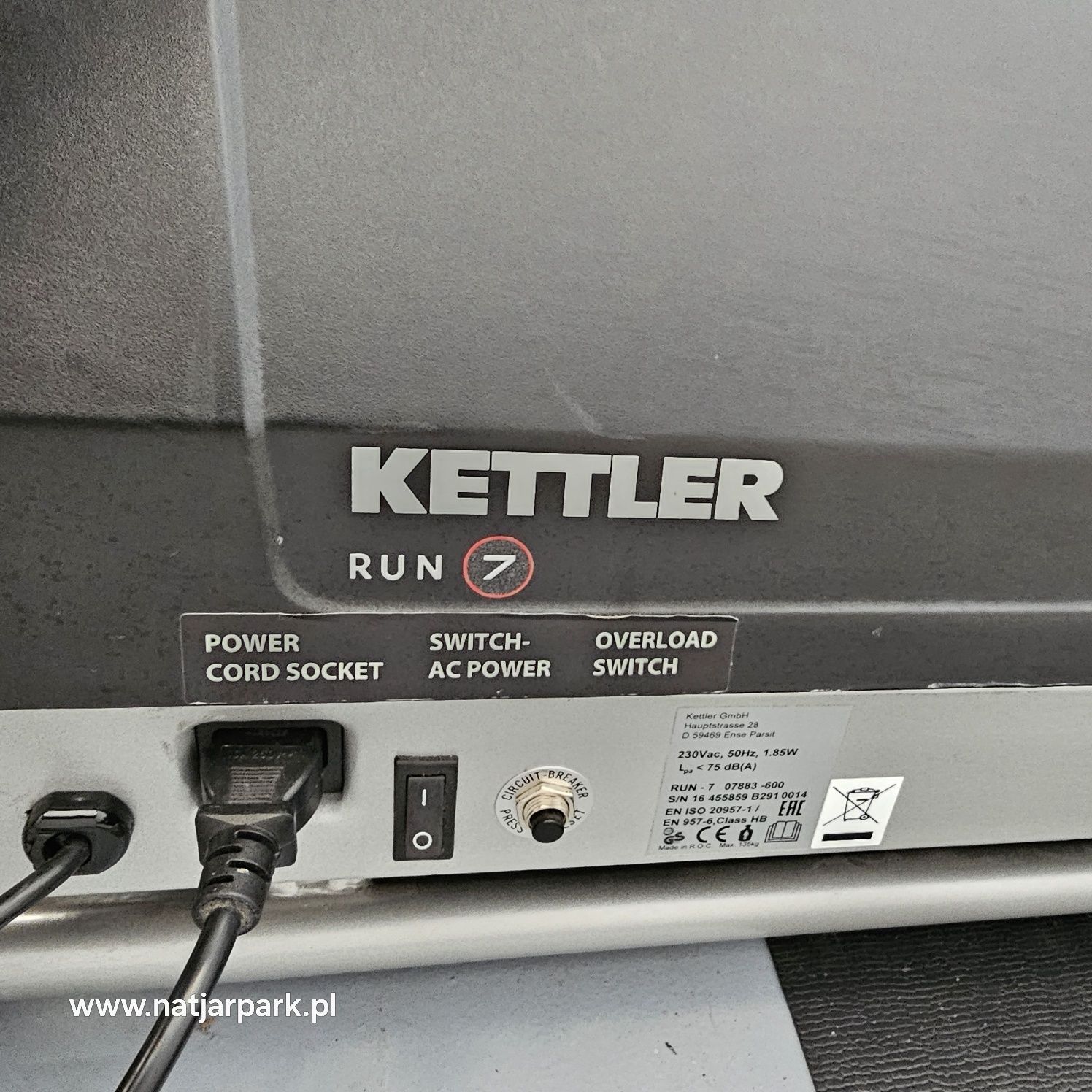Bieznia kettler Run 7 gwarancja