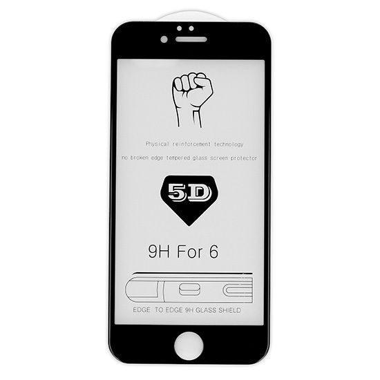 Hartowane Szkło Full Glue 5D Do Iphone 6/6S (4,7") Czarny