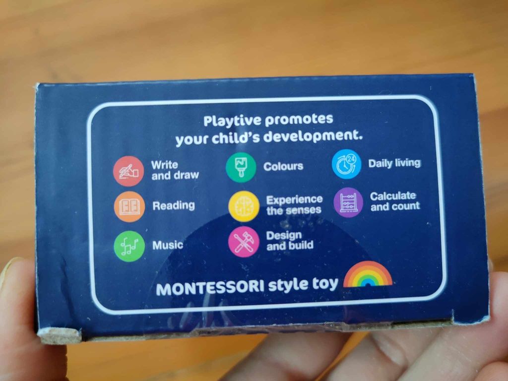 Klocki sensoryczne drewniane w stylu Montessori