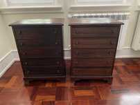 Bedside tables with 5 drawers
