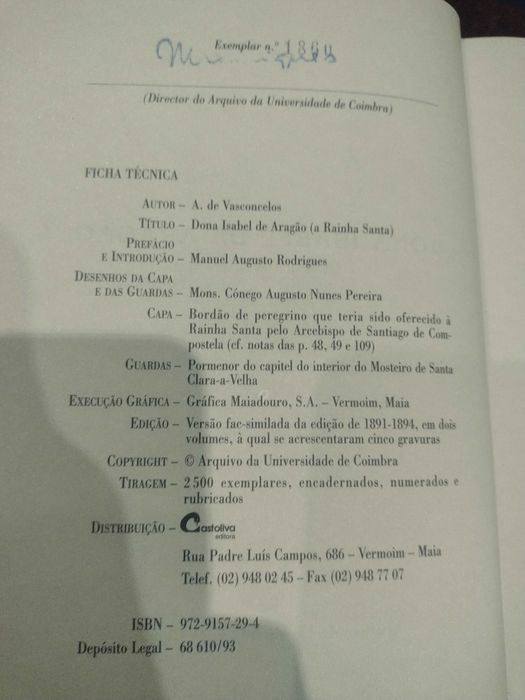 Dona Isabel de Aragão "A Rainha Santa" A. de Vasconcelos